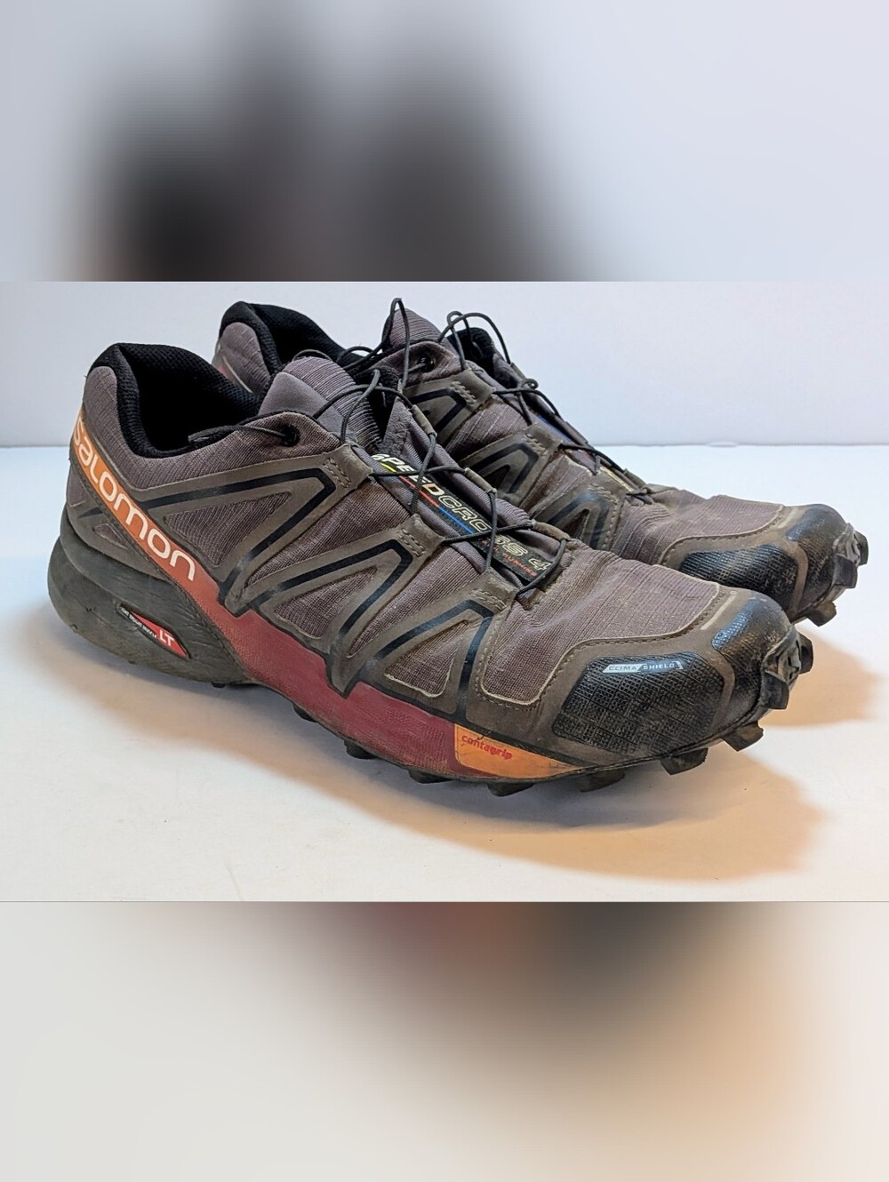 Salomon Speedcross 4 Men's Trail Running Shoes - Brown/Red